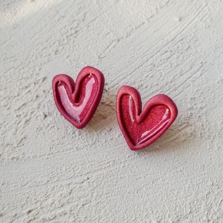 Jelly Hearts Metallic Pink