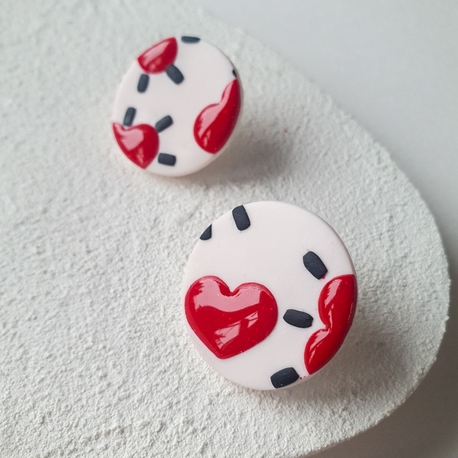 Glitter Hearts Dot #1