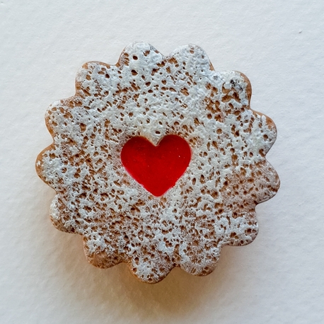 Linzer Kurabiye Broş