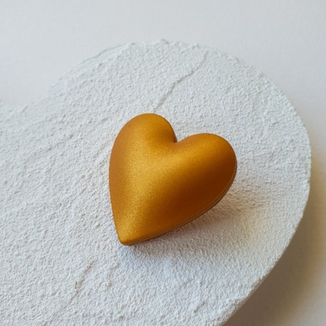 Bubble Hearts Broş Gold