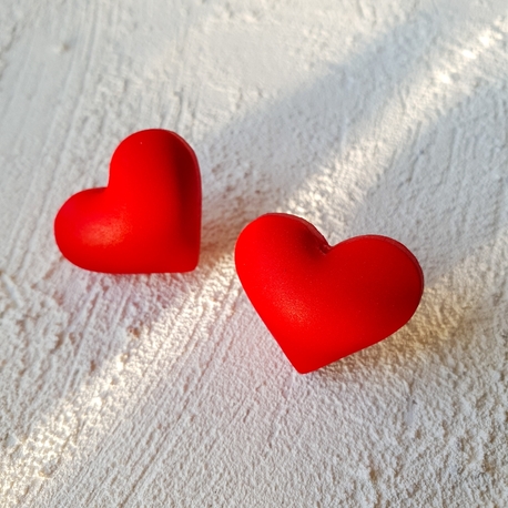 Bubble Hearts Red