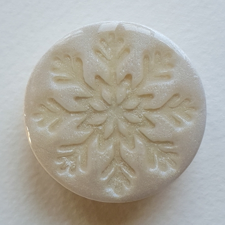 Snowflake White Broş