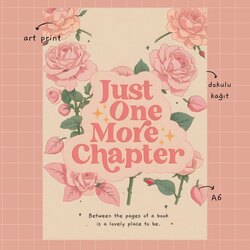 Just One More Chapter Art Print A6