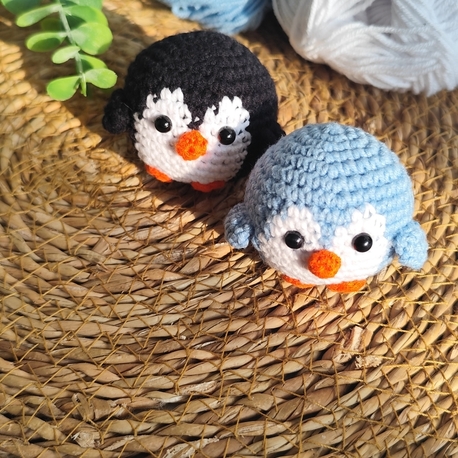 örgü penguen anahtarlık 