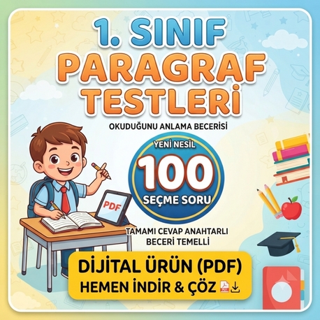 1.sınıf paragraf test okuma anlama(resimsiz)