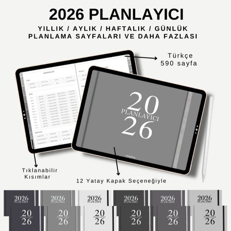 2026 PLANLAYICI (GRİ)
