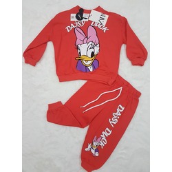 Zara model, Daisy duck desenli, Nar çiçeği rengi eşofman takımı