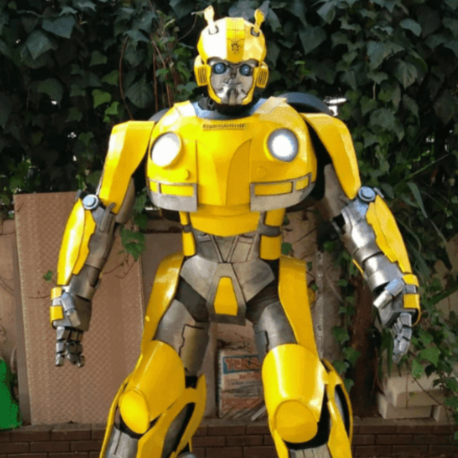 Yellow Cyber Guardian Mecha Suit