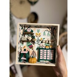 Kahve Köşesi Minyatür Pano Bahar
