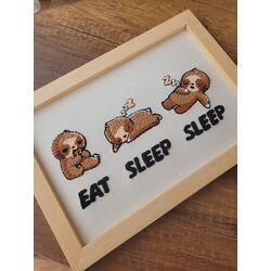 Eat Sleep Sleep Bebek Odası Pano