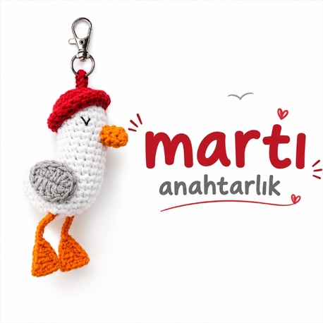 Martı Anahtarlık/Charm