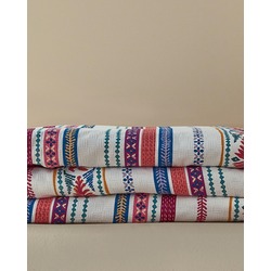 English Home Folk Lines Çift Kişilik Pike Koyu Pembe