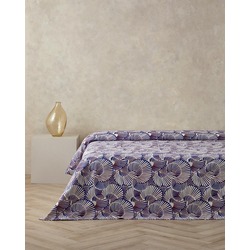 English Home Marine Mosaic Tek Kişilik Pike Lacivert-Turuncu
