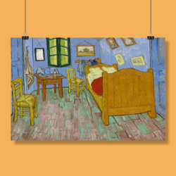 Arles'taki Yatak Odası (Van Gogh) (32x48 cm)