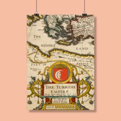 Türk İmparatorluğu - John Speed (17. Yüzyıl) Poster (30x42 cm)