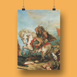 Attila Fragmanı (Eugene Delacroix) (32x48 cm)