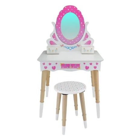 Toysilla Ahşap Çocuk Makyaj Masası Seti - T3006