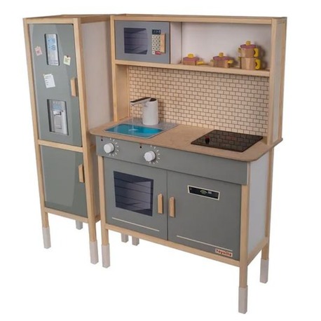 Toysilla Ahşap Buzdolaplı Sulu Mutfak Yeşil - T1038