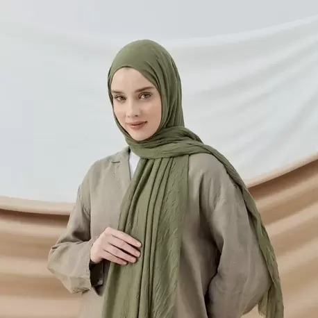 DÜZ BAMBU KRAŞ YEŞİL ÇAY ŞAL