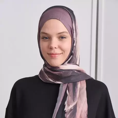 SOBLE DESEN KOYU VİZON BAMBU KRAŞ ŞAL
