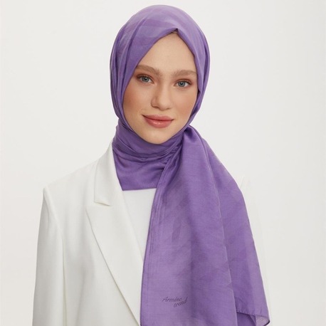 ARMİNE TREND OUTLET MOR ORGANİK KOTON ŞAL