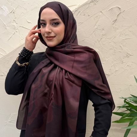 SOYUT DESEN VUAL SOFT BORDO ŞAL