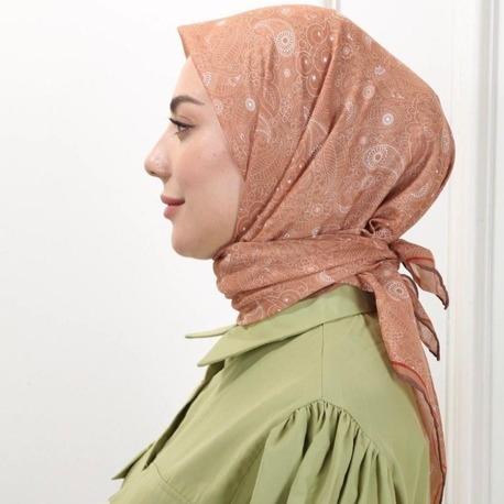 LOCELLA PAMUK VUAL CAMEL EŞARP