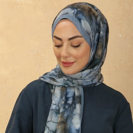 LOCELLA VUAL KRAŞ MAVİ ŞAL