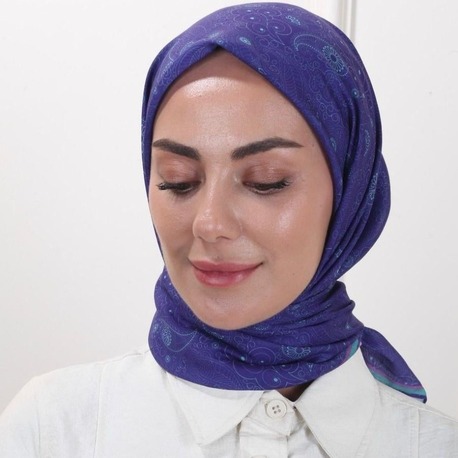 LOCELLA PAMUK VUAL MOR EŞARP