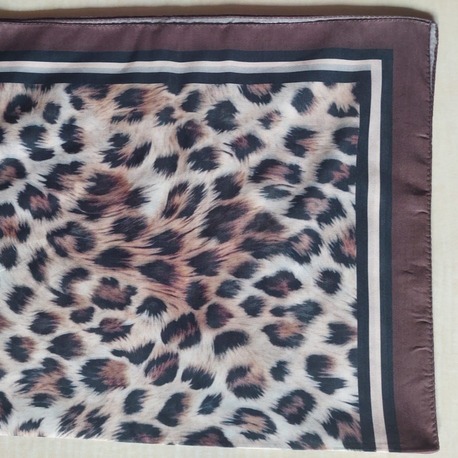 LEOPAR DESEN KAHVE ŞAL