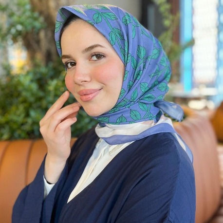 FRESH PAMUK İNDİGO EŞARP