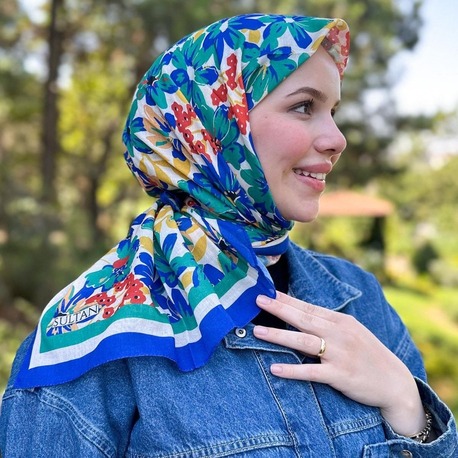 FRESH PAMUK ROYAL BLUE EŞARP