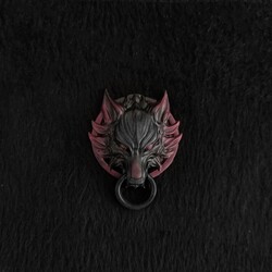 Kırmızı Geçişli Fenrir Rozet