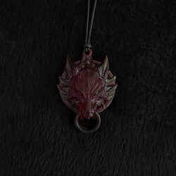 Kızıl Fenrir Kolye