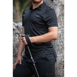 HUĞLU OUTDOOR POLO YAKA TİŞÖRT- SİYAH