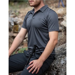 HUĞLU OUTDOOR POLO YAKA TİŞÖRT- GRİ
