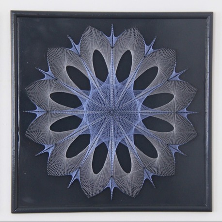 String Art Kare Duvar Tablosu