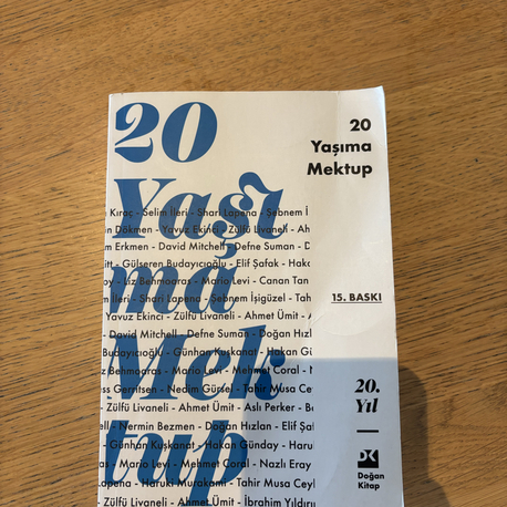 20 yaşıma mektup 