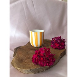 Stripe Cup Tall - Turuncu