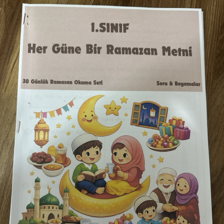 1. Sınıflar Her Güne Bir Ramazan Metni(30 tane metin)