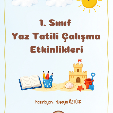 1.Sınıf Yaz Tatili Çalışma Etkinlikleri