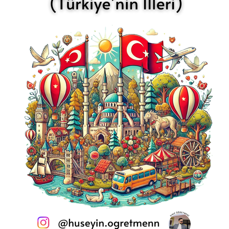 Türkiye’nin İlleri( Her Güne Bir Dikte Metin)