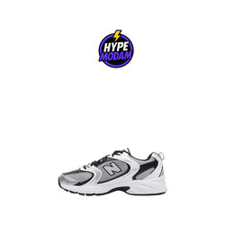 New Balance 530 White Silver Metallic Black
