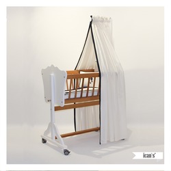 AHŞAP EL YAPIMI SALLANABİLEN BEŞİK 50x80 CM
