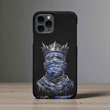 iPhone Uyumlu Taçlı Mumya Tasarımlı Kılıf