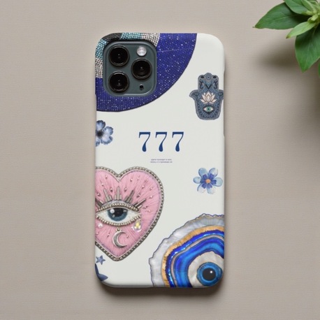 iPhone Uyumlu 777 Nazar Tasarımlı Kılıf