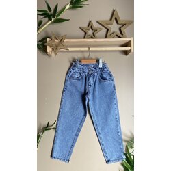 AÇIK RENK LASTİKLİ KOT PANTOLON 