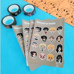 Shingeki no Kyojin (Attack on Titan) Sticker Sheet