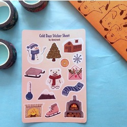 Cold Days Sticker Sheet
