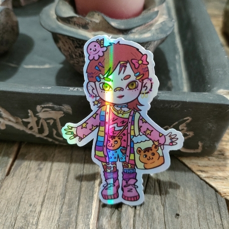 Decora - J-Fashion Metalik Holo sticker